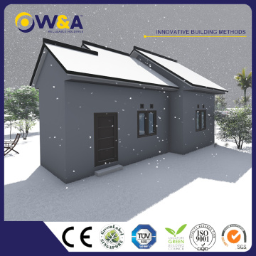 (WAS1002-45D) Casa prefabricada de la estructura de acero del edificio para la casa social